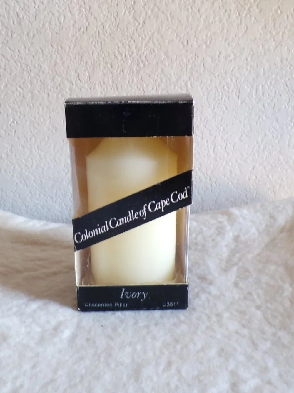 Colonial Candle of Cape Code Made in USA Ivory Vintage